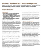 deck cleaner brochure