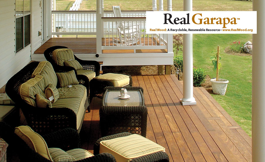 Garapa is naturally beautiful and durable Garapa wood decking lumber