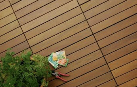 Cutting IPE Deck Tile Connectors